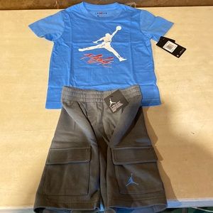 Air Jordan smoke grey 2-piece set size 7
